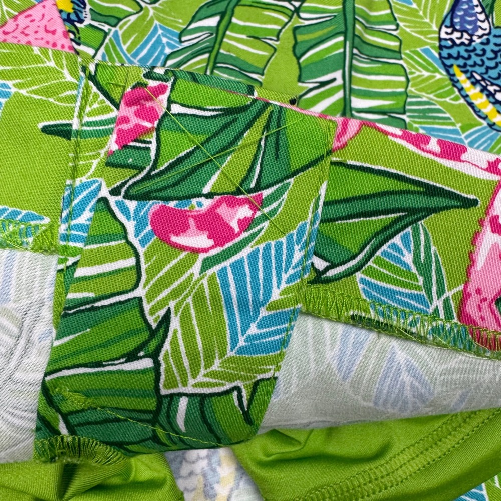 Polo Golf Ralph Lauren Skort Womens 8 Green Pink Tropical Leopard Statement - Picture 11 of 11